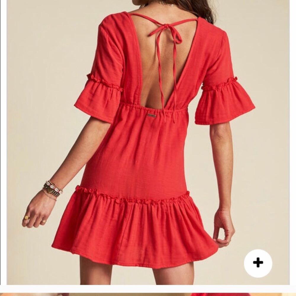 Billabong Sincerely Jules adorable red dress NWT